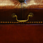 Victorian leather ottoman - Image 5