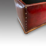 Victorian leather ottoman - Image 3