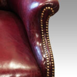 Victorian leather reading chair - Image 5