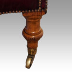 Victorian leather reading chair - Image 4