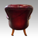 Victorian leather reading chair - Image 3
