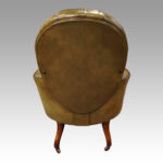 Victorian leather reading chair - Image 3