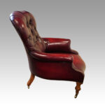 Victorian leather reading chair - Image 2