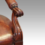 Victorian leather reading desk chair - Image 6