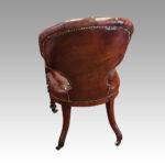Victorian leather reading desk chair - Image 3