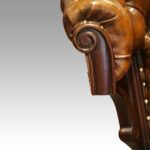 Victorian leather revolving desk chair - Image 7