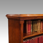 Victorian mahogany 2 tier open bookcase - Image 3