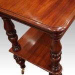 Victorian mahogany 2 tier dumb waiter - Image 4