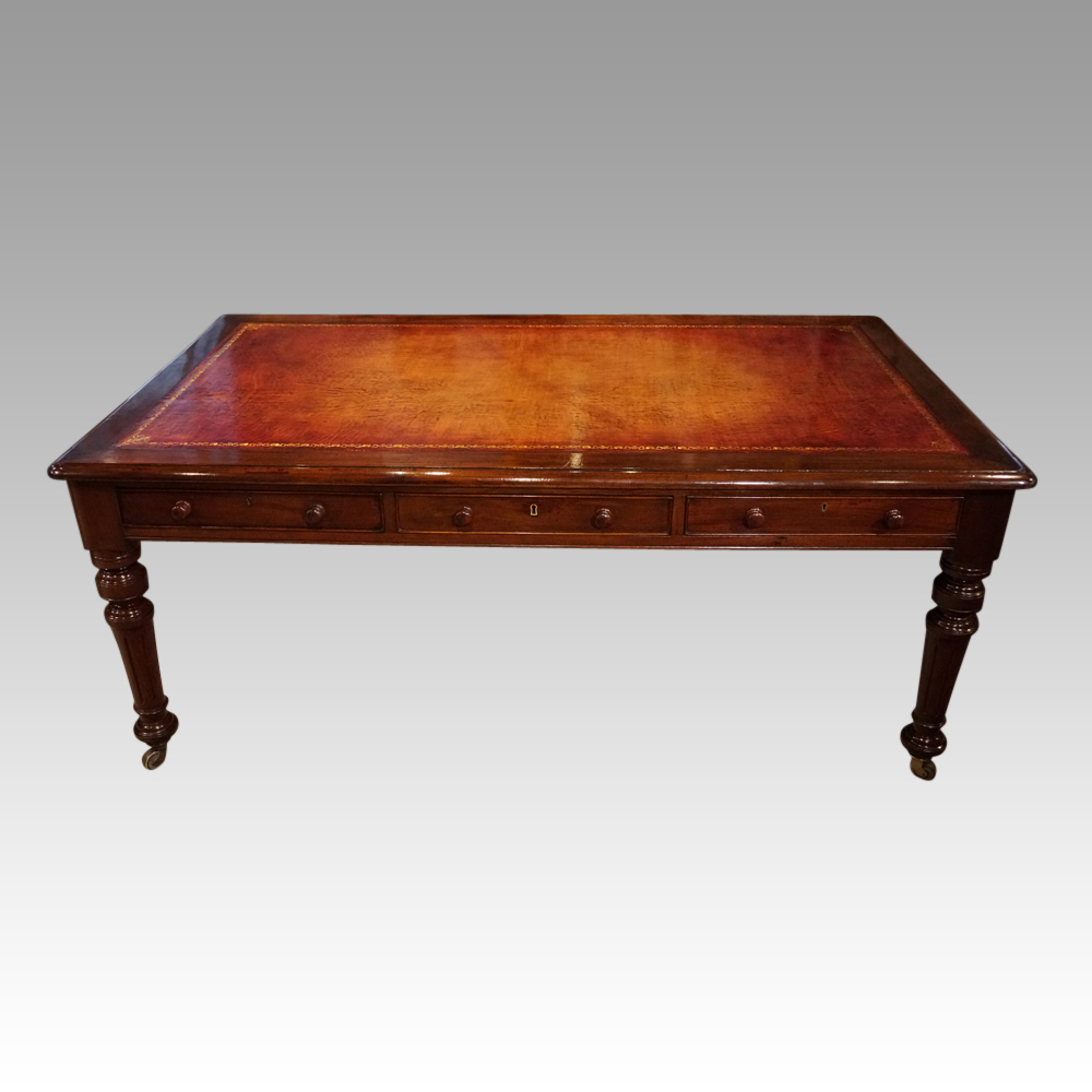 Victorian-mahogany-6-drawer-partners-writing-table.jpg Victorian mahogany partners writing table - Image 1