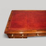 Victorian mahogany 9 drawer pedestal desk - Image 5