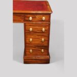 Victorian mahogany 9 drawer pedestal desk - Image 7