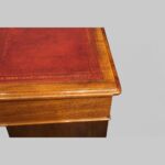 Victorian mahogany 9 drawer pedestal desk - Image 8