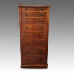 Victorian mahogany Wellington chest