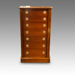 Victorian mahogany Wellington chest