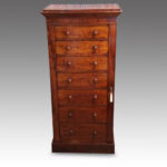 Victorian mahogany Wellington chest