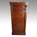 Victorian mahogany Wellington chest