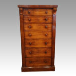 Victorian mahogany Wellington chest