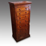 Victorian mahogany Wellington chest - Image 8