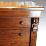 Victorian mahogany Wellington chest - Image 2