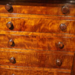 Victorian mahogany Wellington chest - Image 6