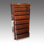 Victorian mahogany Wellington chest - Image 4
