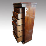 Victorian mahogany Wellington chest - Image 4