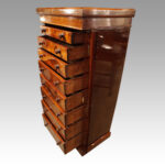 Victorian mahogany Wellington chest - Image 4