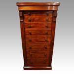 Victorian mahogany Wellington chest - Image 5