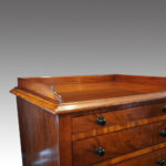 Victorian mahogany Wellington chest - Image 5