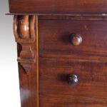 Victorian mahogany Wellington chest - Image 5
