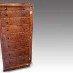Victorian mahogany Wellington chest - Image 7