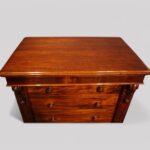 Victorian mahogany Wellington chest - Image 7
