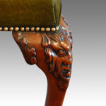 Victorian mahogany and leather stool in Georgian manner - Image 2