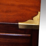 Victorian mahogany campaign chest - Image 7