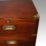 Victorian mahogany campaign chest - Image 15
