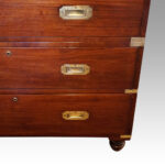 Victorian mahogany campaign chest - Image 14