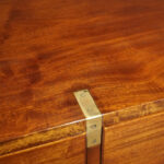 Victorian mahogany campaign chest - Image 12