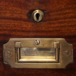 Victorian mahogany campaign chest - Image 9