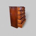Victorian Mahogany Chest of Drawers | Antique Flame Veneer - Image 6