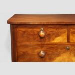 Victorian Mahogany Chest of Drawers | Antique Flame Veneer - Image 3