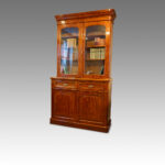 Victorian mahogany cabinet bookcase