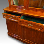 Victorian mahogany cabinet bookcase - Image 3
