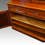 Victorian mahogany cabinet bookcase - Image 2