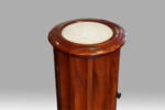 Victorian mahogany cylindrical bedside cabinet - Image 2