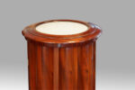 Victorian mahogany cylindrical bedside cabinet - Image 4