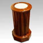 Victorian mahogany circular bedside cabinet