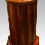 Victorian mahogany circular bedside cabinet - Image 5
