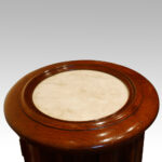 Victorian mahogany circular bedside cabinet - Image 4