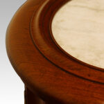 Victorian mahogany circular bedside cabinet - Image 2