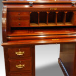 Victorian mahogany cylinder desk Now Sold - Image 3